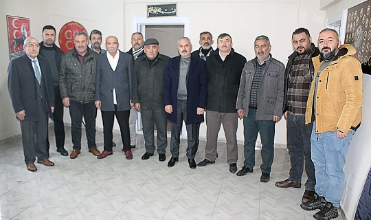 Coşar, MHP ilçe başkanlığını ziyaret etti