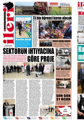 İleri Gazetesi - Yozgat ın Özgür Gazetesi | 1967'den beri... - 20.01.2022 Manşeti