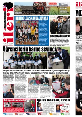 İleri Gazetesi - Yozgat ın Özgür Gazetesi | 1967'den beri... - 21.01.2022 Manşeti