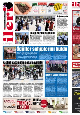 İleri Gazetesi - Yozgat ın Özgür Gazetesi | 1967'den beri... - 22.05.2022 Manşeti