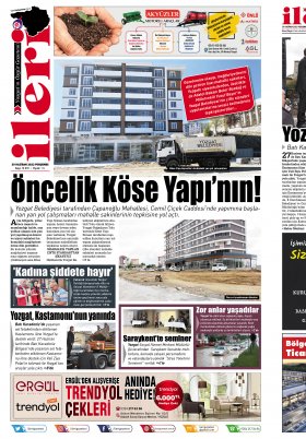 İleri Gazetesi - Yozgat ın Özgür Gazetesi | 1967'den beri... - 29.06.2022 Manşeti