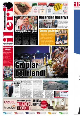 İleri Gazetesi - Yozgat ın Özgür Gazetesi | 1967'den beri... - 09.08.2022 Manşeti