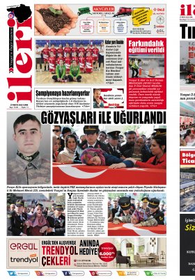 İleri Gazetesi - Yozgat ın Özgür Gazetesi | 1967'den beri... - 26.05.2022 Manşeti