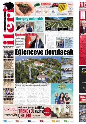 İleri Gazetesi - Yozgat ın Özgür Gazetesi | 1967'den beri... - 27.06.2022 Manşeti